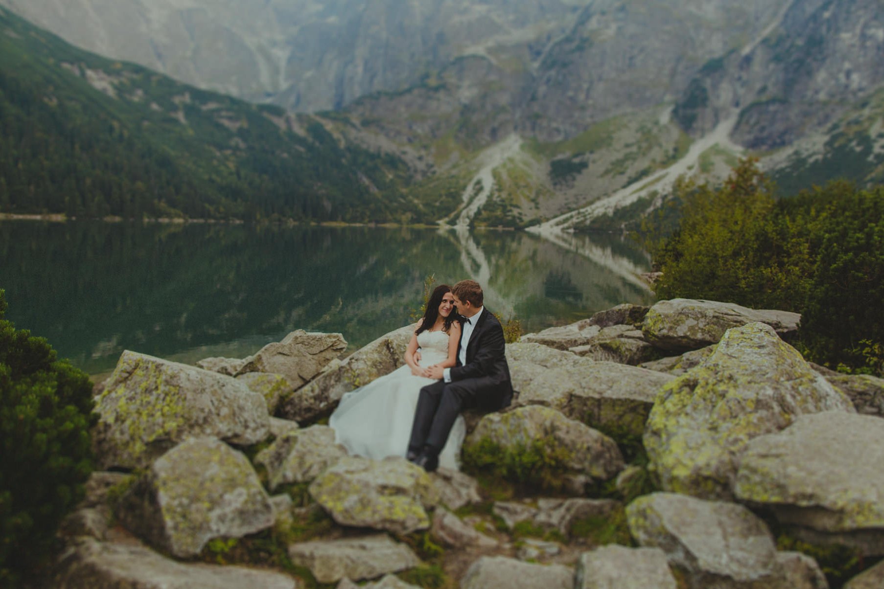 morskie oko, Kasia i Czarek, plener ślubny, zakopane